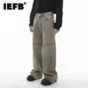 Men's Jeans IEFB Pantalones vaqueros holgados para hombre estilo puerto desgastados pantalones de mezclilla de pierna ancha sueltos ropa de calle desgastada elegante pantalones masculinos Vintage 9C2019L231122