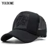 Youbome boné de beisebol feminino preto snapback bonés masculinos chapéus para homens malha verão hip hop casquette osso verão masculino pai boné hat11018920