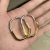 Designer Luxury mHoop Earring 2023 New Arrival Fashion 925 Sterling Silver Rose Gold Lock Hoop Earrings Zircon Stones For Women Brand Party Jewelry Gift