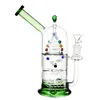 berauschende Glasbongs Shisha/Mini 6 Zoll Hereditary Double Helix Kinetic Spinning Perc Dab Rig 14mm Wasserpfeife