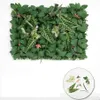 Grüne Monstera Künstliche Buchsbaumhecke deckt Farnpflanzen Wandpaneel Blattzaun Grünpflanzen zum Aufhängen Fake Pflanze Dekor Dekorativ Flow153g