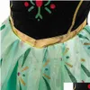 Robes de fille Costumes d'Halloween pour enfants Bébé fille Anna robe congelée enfants reine des neiges Cosplay Costume princesse 3-10 ans G1026 Dro Otkle