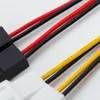 Nuovi adattatori per laptop Caricabatterie 1 pz/lotto Cavi di alimentazione per ventola di raffreddamento del computer Molex da 4 pin a connettore adattatore per cavo di alimentazione ventola a 3 pin 12 V * 2/5 V * 2 per ventola CPU PC