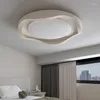 Lustres haute résolution chambre à coucher à spectre complet moderne minimaliste créatif ondulation de l'eau lampe de plafond ronde luminaire de pièce