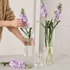 Vases Glass Vase Flower Pot Hydroponic For Flowers Dried Arrangement Bottle Cylinder Decor Home Room