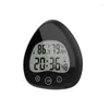 Wall Clocks Waterproof Clock For Bathroom Silent Anti Fog Suction Cup Countdown Temperature Humidity Sensing Digital Alarm