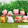 Bath Toys 8 Piece Set Of Kirby Action Figures Collection Cute Pink Pvc Material Figurines Collectibles Best Christmas Gift For Child D Dhbwd