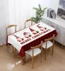 Table Cloth Christmas Red Green Plaid Tablecloth Santa Claus Runner For Dining Home Decor Year Xmas Tables Cover2510240