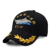 Primer portaaviones de China 2021-17 Shandong Ship Gorra de béisbol Diseño autónomo R D Serie creativa militar Ala ancha 307f