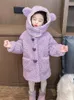 Down Coat Winter Jacket och för Girls Kid Baby Parka Hooded Girl Fleece Children Cloths Coats