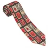 Bieźnia wiązki vintage świąteczne znaczki pocztowe krawat dla mężczyzn Kobiety krawat