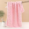 Towel 1Pcs Soft Thickened Washing Fashion Solid Color Microfiber Absorbs Water Coral Velvet Home Textile Wholesale