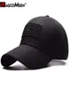 MAGCOMSEN casquette de Baseball tactique hommes été USA drapeau soleil protection casquette de relance décontracté Golf casquettes de Baseball armée chapeau Men8159612