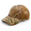 Ball Caps Tactical Baseball Cap Breathable Mesh Summer Snapback Skull Special Force Sniper Hip Hop Trucker Dad Hat Gorras MZ0041