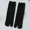 Frauen Socken 1 paar Nette Zwei-Toed Unisex Baumwolle Split Toe Einfache Bequeme Japanische Harajuku Männer frauen Tabi