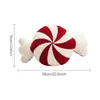 Pillow Christmas Throw Candy Shaped Plush Sweet Cane Home Decorative For Sofa Chair