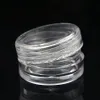 100 pezzi 2g 3g 5g vasetti di plastica vuoti per trucco cosmetico vasetti trasparenti bottiglie campione ombretto crema balsamo per le labbra contenitore scatola di immagazzinaggio T294G