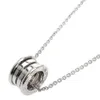 Luxe zilveren bvlgary sieraden ketting van hoge kwaliteit klassieke mode-ontwerper ketting voor dames heren hanger met dozen sets geboorted2577