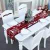 Masa bezi Noel dekorasyonları terylene gingham bayrağı İngilizce kırmızı ve siyah kontrol edilmiş masa örtüsü yemek odası düzeni