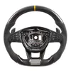 Volante de carro para BENZ C63 G63 GLE63 GLC63 AMG W205 W213 Fibra de carbono real