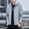 Men's Jackets High Quality Hooded Jacket For Men Plush Lining Autumn Winter 2023 Causal Outerwear Hiking Mountain Clothing Black Blue Grey