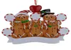 Maxora Gingerbread Family Of 5 Resin Hand Painting Christmas Ornaments With Red Apple As Personalized Gifts For Holiday Party Home4419871