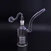 1 Pcs Stereo Matrix Perc Glass Bongs Hookahs Dab Oil Rigs Smoking Fritted Disc Recycler Cigarette Glass Bong Water Pipes with Male Glass Oil Burner Pipes