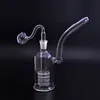 1 pcs stéréo Matrix Perc verre Bongs narguilés Dab plates-formes pétrolières fumer disque fritté recycleur cigarette verre Bong conduites d'eau avec tuyaux de brûleur à mazout en verre mâle