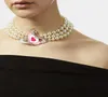 Verkauf von Planeten schwere Industrien dreier Perlenkette Frauen Full Diamond Satelliten Schlüsselblatt Kette Retro Halskette Brid1435355