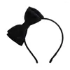 Hair Accessories Retro Girls Cloth Non-slip Double Layer Bow Gift Children Band Velvet Sweet Decoration Princess Hoop