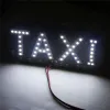 المصابيح الأمامية للسيارة 4 تاكسي تاكسي كابينة الزجاج الأمامي لافتة أبيض LED مصباح المصباح
