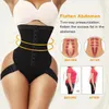 Taille Tummy Shaper Plus la taille taille haute bout à bout contrôle du ventre Pantie Booty Lift tirant sous-vêtements Shaper entraînement taille formateur Corset Shapewear 231211