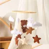 Mobiles Lets Make Wooden Baby Rattles Soft Felt Cartoon Bear Cloudy Star Moon Hanging Bed Bell Mobile Crib Montessori Education Toys D Dhowm