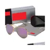 Lunettes de soleil hommes classique marque rétro cadre pilote lunettes de soleil hommes pour femmes luxe designer lunettes métal drop livraison mode accessoire Dhxca