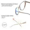 Солнцезащитные очки AABV, уникальный цветочный дизайн, синие легкие очки, женские очки «кошачий глаз», компьютерные поддельные прозрачные оптические линзы, прозрачные очки 8013