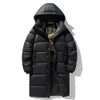 Daunenjacke Herren 2023 Winter New Black Gold Herren- und Damen-Kurzbrotjacke mit Kapuze Warme weiße Entendaunenjacke Trend