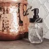 Black Mason Liquid Soap Dispenser Jar Lids Rust Proof Stainless Steel Bathroom Shampoo Soaps Lotion Pump Lids No Jars
