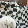 Kläderuppsättningar 8268 Koreanska barns set 2023 Winter Baby Boy's Suit Thicked Velvet Top Pant Girl's Warm Two-Piece