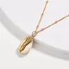 Pendentif Colliers Vintage Gold Couleur Métal Perle Chaîne Cristal Shell Collier Pour Femmes Mode Féminine Sandy Beach Sexy Clavicule Bijoux