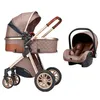 wholesale 2024 Strollers# Luxury Born Baby 3 in 1 High Landscape Reclining Carriage Foldable Bassinet Puchair L230625 Drop Delivery Kids M Otnvd Sell like hot cakes