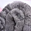 Lenços Besfilin Genuine Real Chinchila Fur Scarf Colar Macio Dupla Face Mão De Malha Para As Mulheres Para Manter Quente No Outono E Inverno