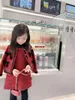 Clothing Sets Kids Girls Princess Clothes Set Spring Autumn Winter Children Girl Velvet Warm Red Coat Outwear Dress Vintage Outfits Suit