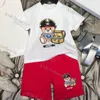 Luxus-Designer-Kleidungssets für Kinder, T-Shirt mit Monogramm, Shortst-Mode, britische Modemarke, Sommer-Kinderschätze und Mädchen-Zweiteiler aus Baumwolle, mehr Stil 2024