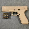 Automatic Shell Ejection Pistol Laser Version Toy Gun Blaster Model Props For Adults Kids Outdoor Games highest version.