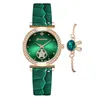 Montres-bracelets pour femmes, montre à Quartz, ensemble de bracelets, ceinture lisse, Business