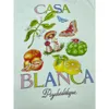 T-shirt bianca a maniche corte in puro cotone Casablanca T-shirt estiva con stampa di frutta Sport Designer T-shirt da uomo e da donna Casablanc