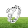 Designer de marca totalmente nova Ladies Claddagh Anexo de Aço Anterior Rings para Mulheres Party Wedding Party 3309355