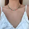 Chaînes Yastyt Collier en acier inoxydable multicolore alliage goutte à goutte oreilles de blé Boho bijoux de mode pour femmes filles cadeau de fête