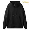 Мужские толстовки Толстовки L-Song Hoodie 260 г Хлопковая толстовка с капюшоном Свитер с капюшоном Удобная ткань Повседневная одежда Спортивная одежда Толстовка для мужчин и женщинL231209