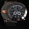Man Watch 2019 USB Charge WindProof Electronic Flameless LighterWatch